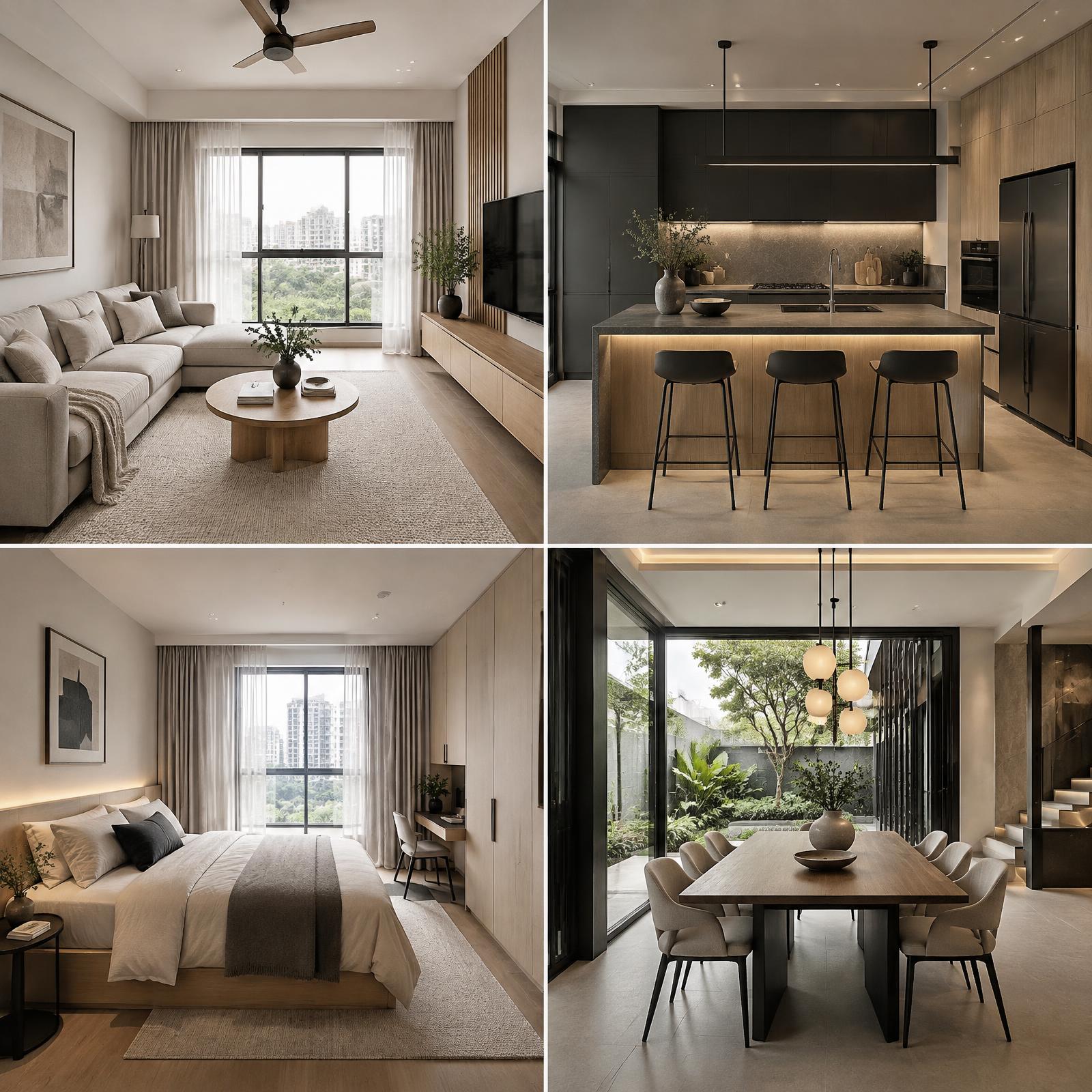Contemporary Condo interior design concept
